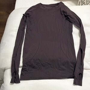 Long Sleeve Brown Top